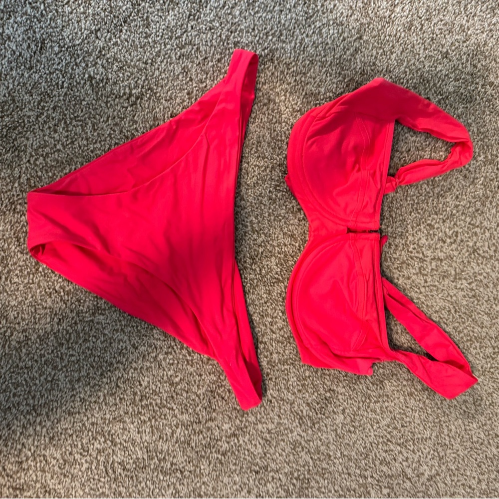 L space cherry bikini